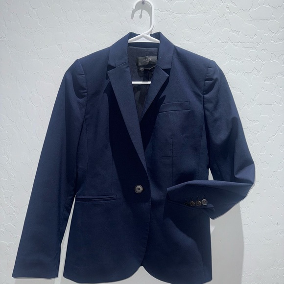 J.Crew 1035 Bi Stretch Wool Tollegno 1900 Blazer OP Navy - Picture 2 of 11